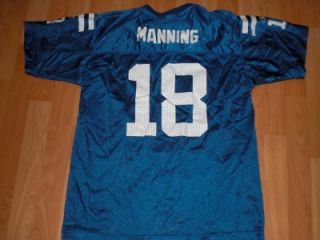   Manning 18 NFL Football Jersey Boys XL 18 20 Reebok Free SHIP