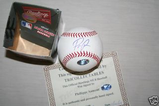 Phillippe Aumont Signed Official MLB Baseball COA