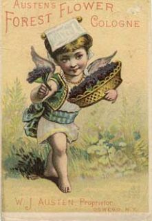 Trade Card Austens Forest Flower Cologne