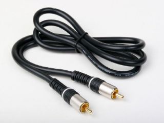 Atlona 12ft Audio s PDIF RCA Coax Subwoofer Cable Double Shielded Gold 