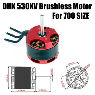 DHK 530KV Brushless Motor for Atom 7HV SAB Goblin 700