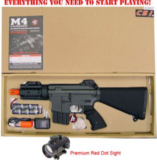 JG M4 Stubby Killer Auto Electric Airsoft Rifle Metal GB w Free Red 