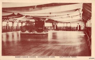 Congamond Lake Babbs Dance Casino Southwick MA 1925
