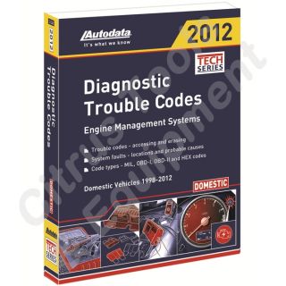 Autodata 12 340 2012 Domestic Diagnostic Trouble Codes Manual 1998 