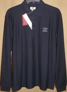 CUTTER and BUCK tour long sleeve atwell Polo Lg(Navy Heather)