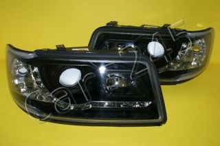 Audi 100 1991 1994 C4 DRL Projectors Headlights Black