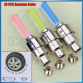   LED Tire Valve Caps Light for Motorbike Bicycle Car Cool Decor 04096