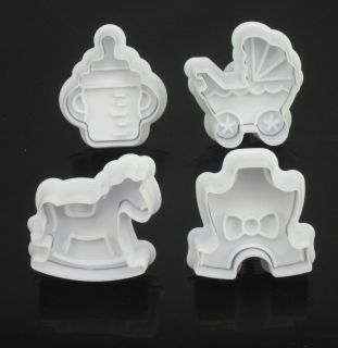 Baby Style Cute Cookie Mold Fondant Plunger Cutter modelling tool