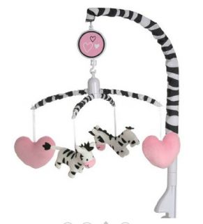 features of baby boom crib mobile i luv zebra whimsical and soothing 