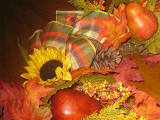 Fall Wreath Decorations Thanksgiving Flowers Door