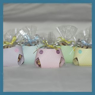 Baby Shower Favors Diaper Decorations Washcloth Candy Boy Girl Party 