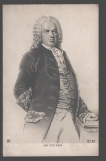 Johann Sebastian Bach German Composer Organist Vintage