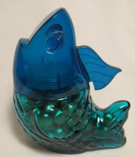 Avon Vintage Song of The Sea Fish Decanter Imperial Garden Bath Beads 