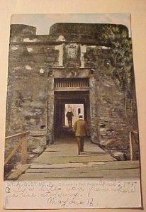   1907 Entrance to Fort Marion St Augustine Florida Raphael Tuck