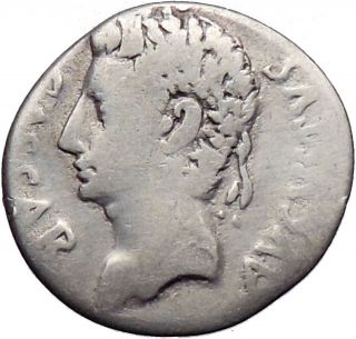 Augustus 17BC Julius Caesar Comet Genuine Authentic Ancient Silver 