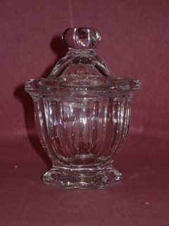 Baccarat Crystal Missouri Mustard Jar with Lid Excellent Condition 
