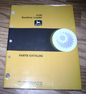John Deere 410E Backhoe Loader Parts Catalog Manual JD