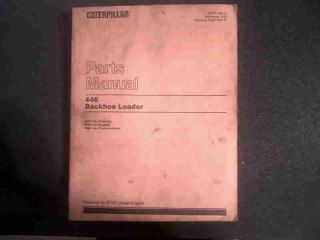 Caterpillar 446 Backhoe Loader Parts Manual