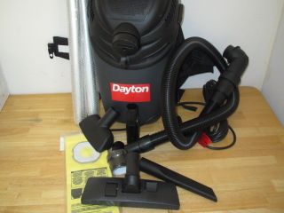 DAYTON Backpack Vacuum Cleaner, 120V Industrial Wet Dry Portable Light 