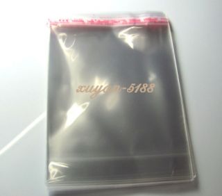 50 pcs Clear Self Adhesive Seal Plastic Bags 13x13 5cm 3cm SL50 13X13 