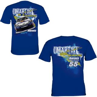 Mark Martin 2012 Chase Authentics 55 Aarons Blue Chassis Tee Free 