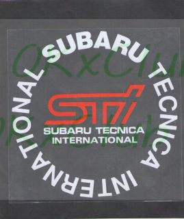 Japan STI Motors Racing Sport Car Fuel Tank Cap Sticker