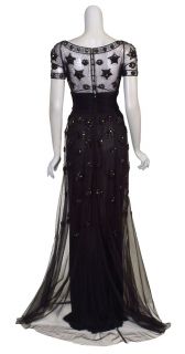 Badgley Mischka Couture Beaded Gown Dress $6675 6 New