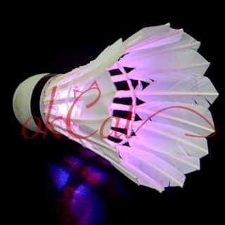Dark Night LED Badminton Shuttlecock Birdies Lighting