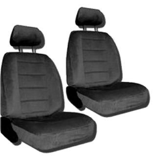 Charcoal Grey Car Auto Truck Seat Covers w Head rest Covers 1