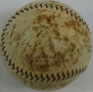 Babe Ruth Lou Gehrig Autographed 1934 New York Yankees Signed Baseball 