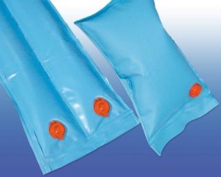 Blue Double Chamber Swimming Pool Water Bag Tube 10 Pack