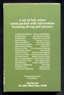 1986 Fax Pax Golf PGA Set Factory 36 Norman Nicklaus