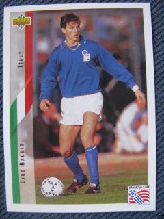 Dino Baggio Soccer Card 1994 World Cup Parma Lazio Juventus Italy 