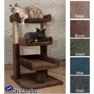 Triple Kitty Cat Perch Bed Climbing Tree Condo 110029 5 Colors