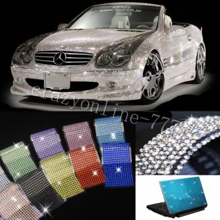 504pcs Auto Car Bling Crystals Diamonds Interior Exterior Silvery 1 