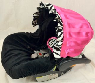 Ritzy Baby Zebra Infant Car Seat Cover Ships Today