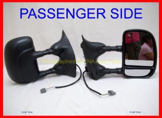   Power, Non heated, Towing Double Swing   Outside Side Rear View Mirror