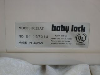 Beautiful Baby Lock Imagine BLE1AT Serger Sewing Machine x Feet 