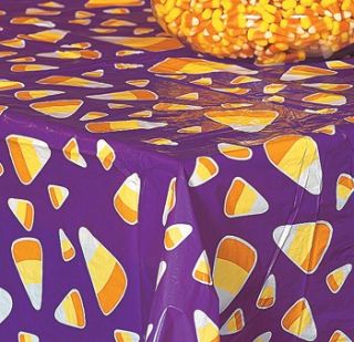   Tablecloth Halloween Fall Table Cover Plastic Decorations