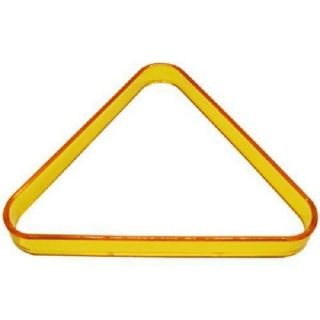 Colored Plastic Pool Table Ball Rack Triangle Yellow