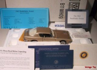 1963 Studebaker Avanti Franklin Mint 1 24 Diecast Cars of The 60s in 