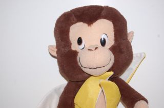 14 Plush Monkey Banana Classic Peeling Fruit Stuffed Animal Lovey Toy 