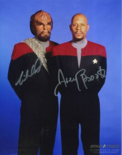 Star Trek Avery Brooks Michael Dorn Autograph Sale
