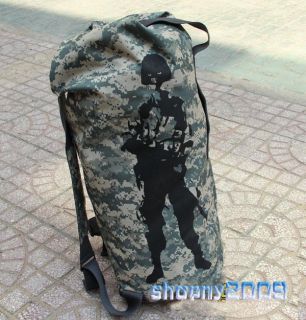 60L Camping Swat Military GEAR duffel Camp Sea Backpack packsaddle 