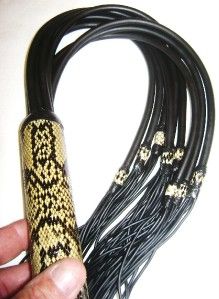 python rubber gorgon flogger floggers paddle whip