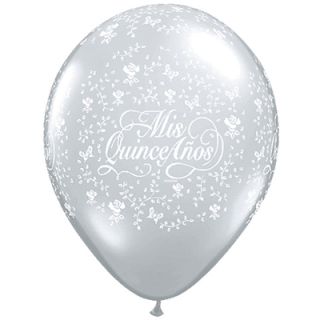   Mis Quince Años Feliz Cumpleaños Round Latex Rubber Balloons