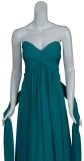 Badgley Mischka Breathtaking Silk Eve Gown Dress 12 New