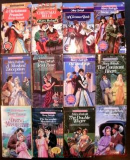 Mary Balogh 12 Signet Regency Historical Romance Book Lot Double Wager 