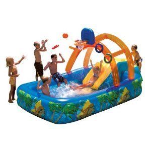 Banzai Sports Water Park Inflatable Pool w Slide BNIB