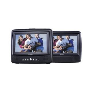 Axion AXN 7979 7 Dual Screen Portable Headrest Mount DVD Player New 